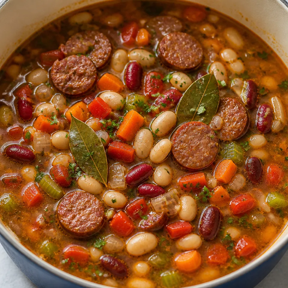 Sausage and Bean Soup — serving inspiration
