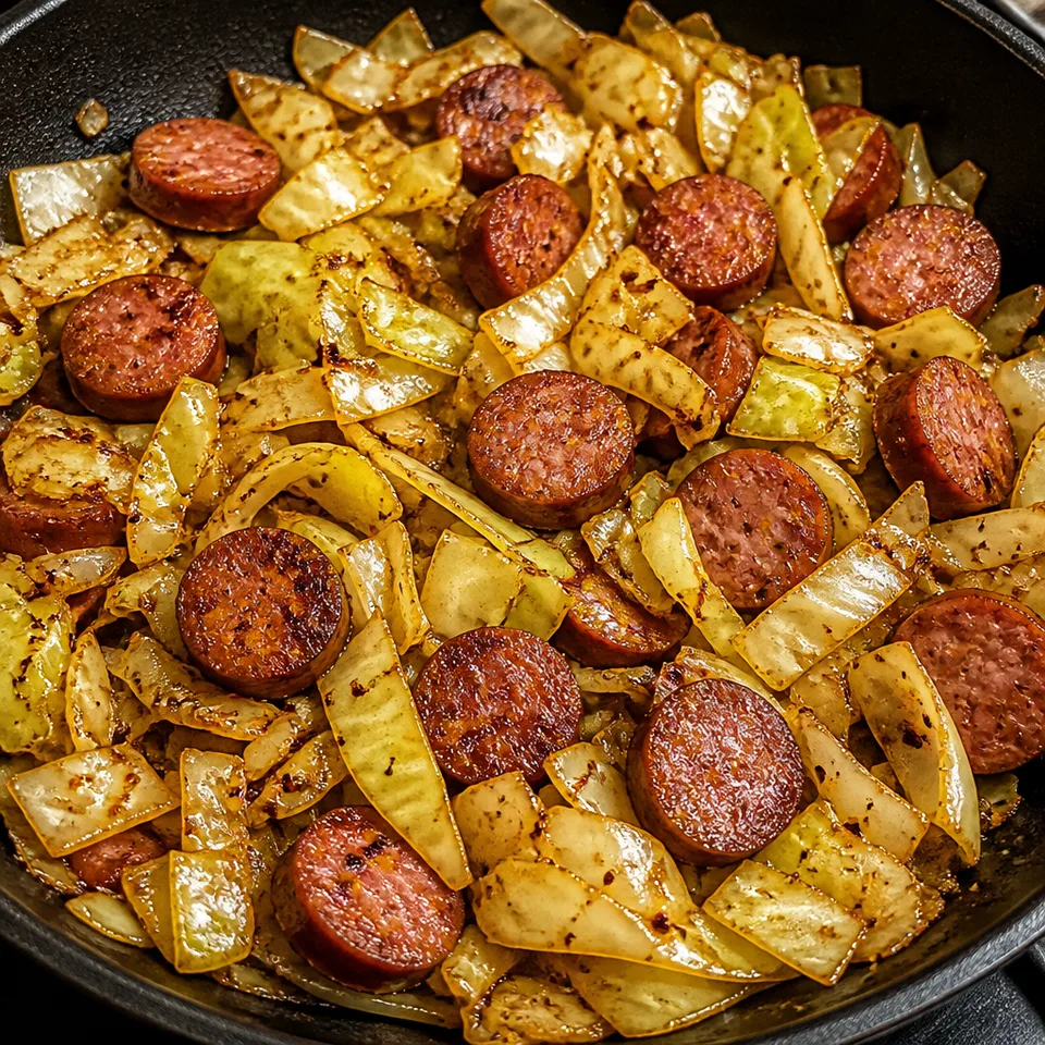 Sausage and Cabbage Skillet — serving inspiration