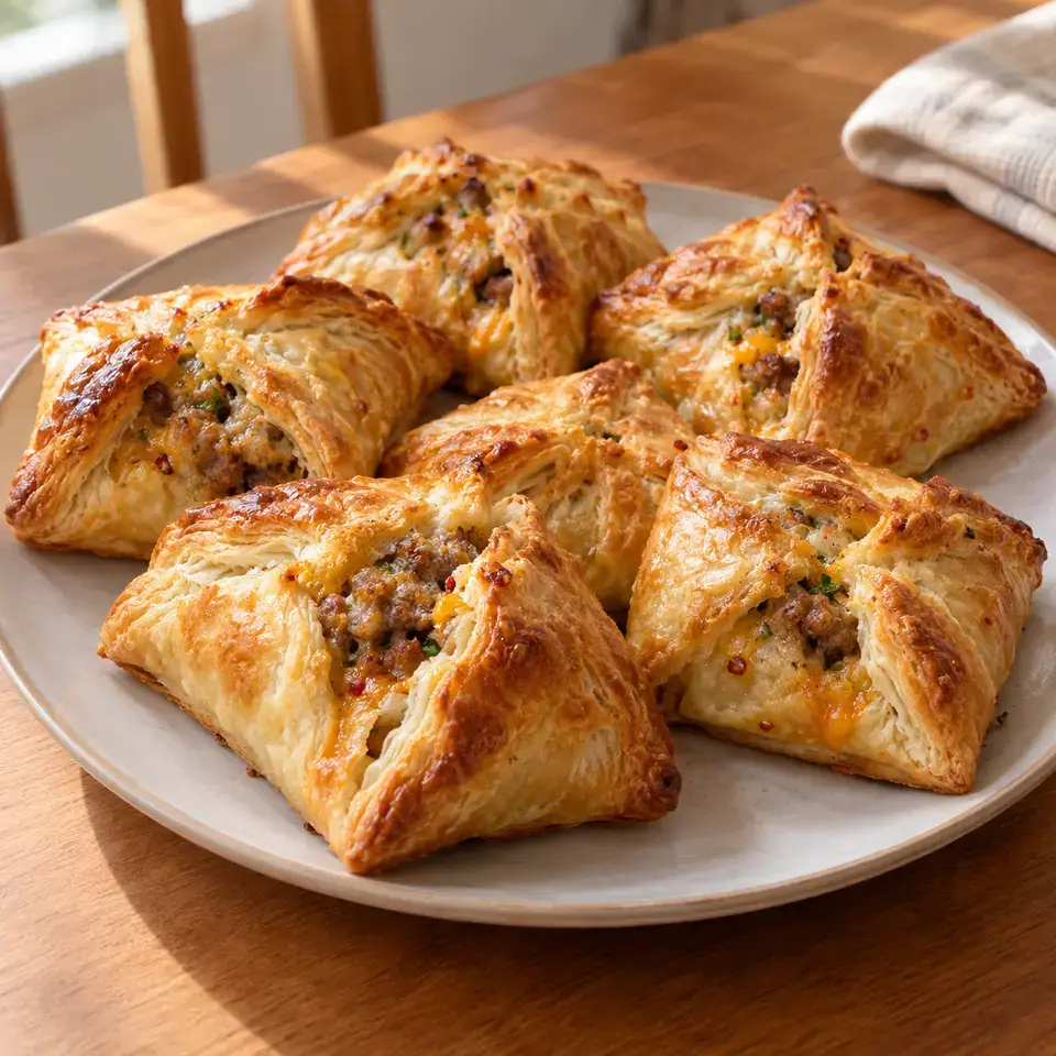 Sausage and Cheese Hand Pies Recipe — serving inspiration