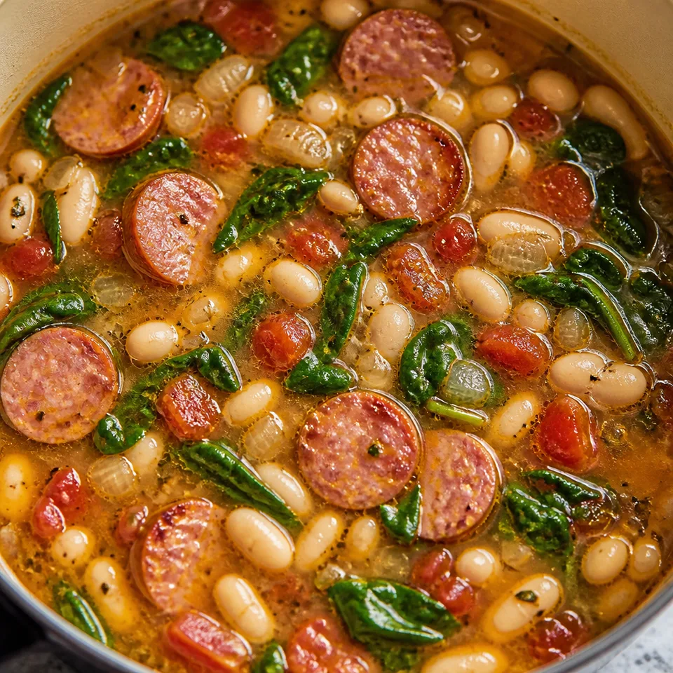 Sausage and White Bean Soup — serving inspiration