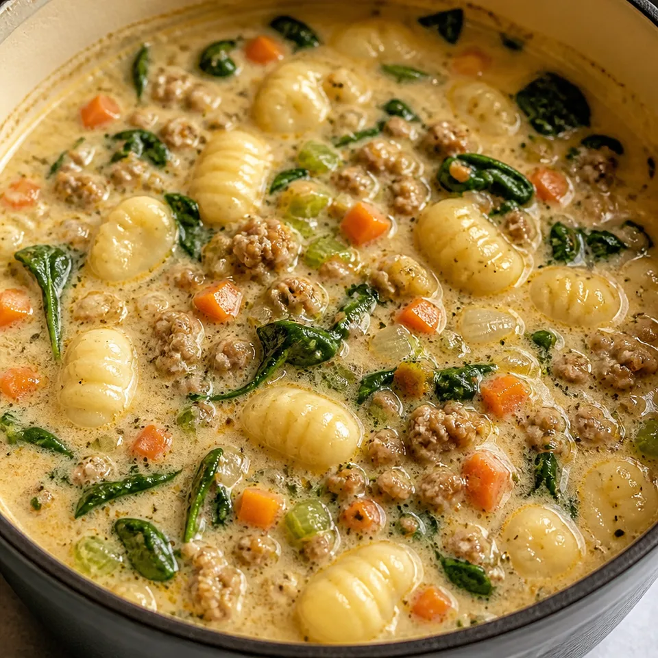 Sausage Gnocchi Soup — serving inspiration
