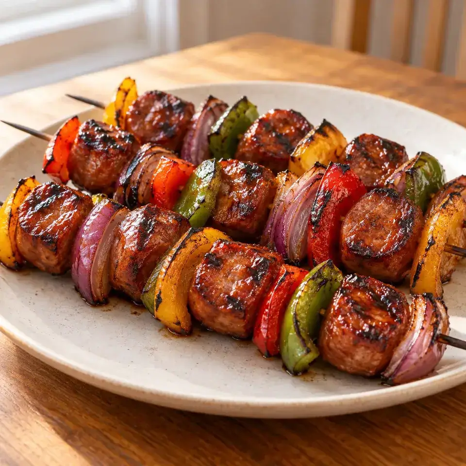Sausage Kebabs — serving inspiration