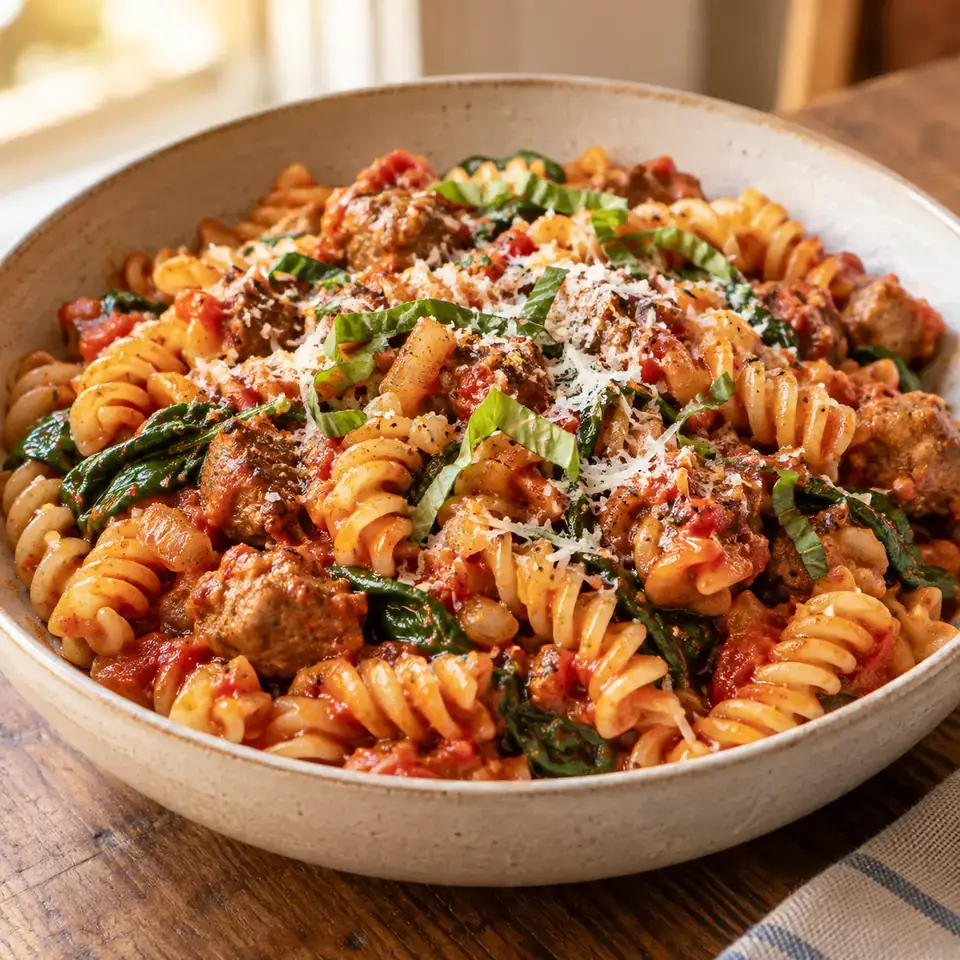 Sausage Pasta — serving inspiration