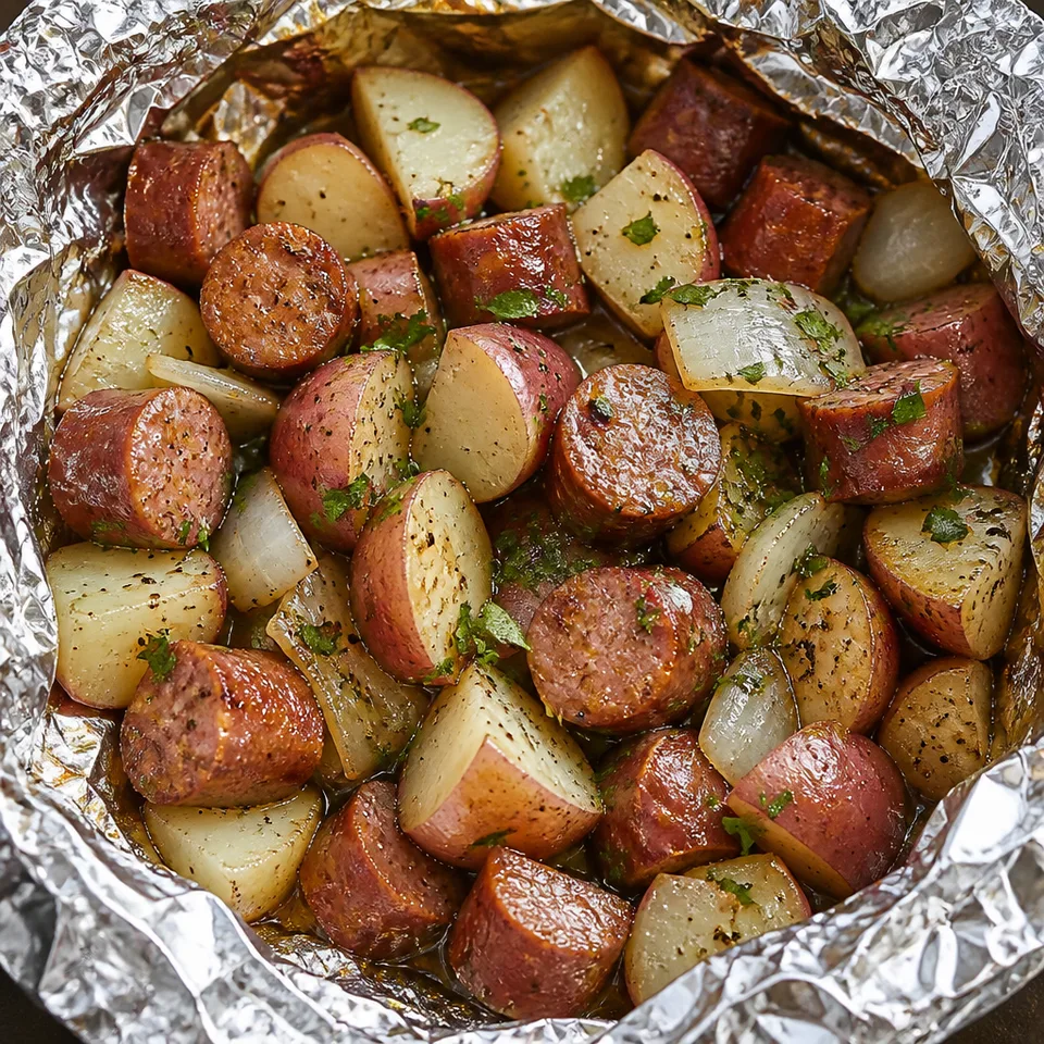 Sausage Potato Foil Packs — serving inspiration