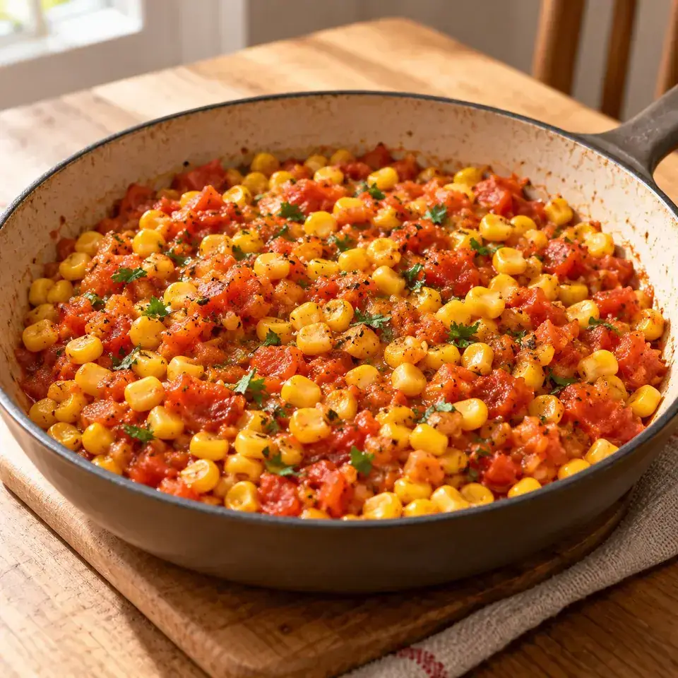 Sautéed Corn and Tomatoes — serving inspiration