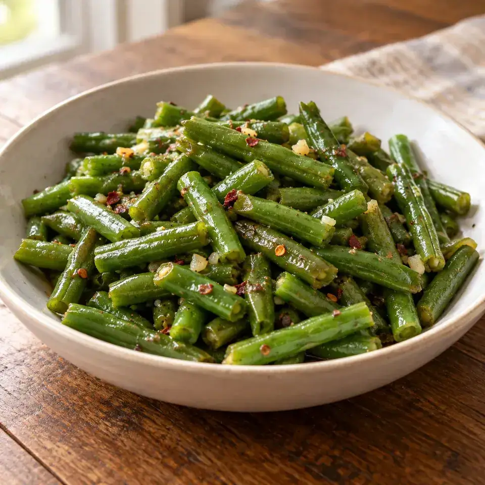 Sauteed Green Beans — serving inspiration