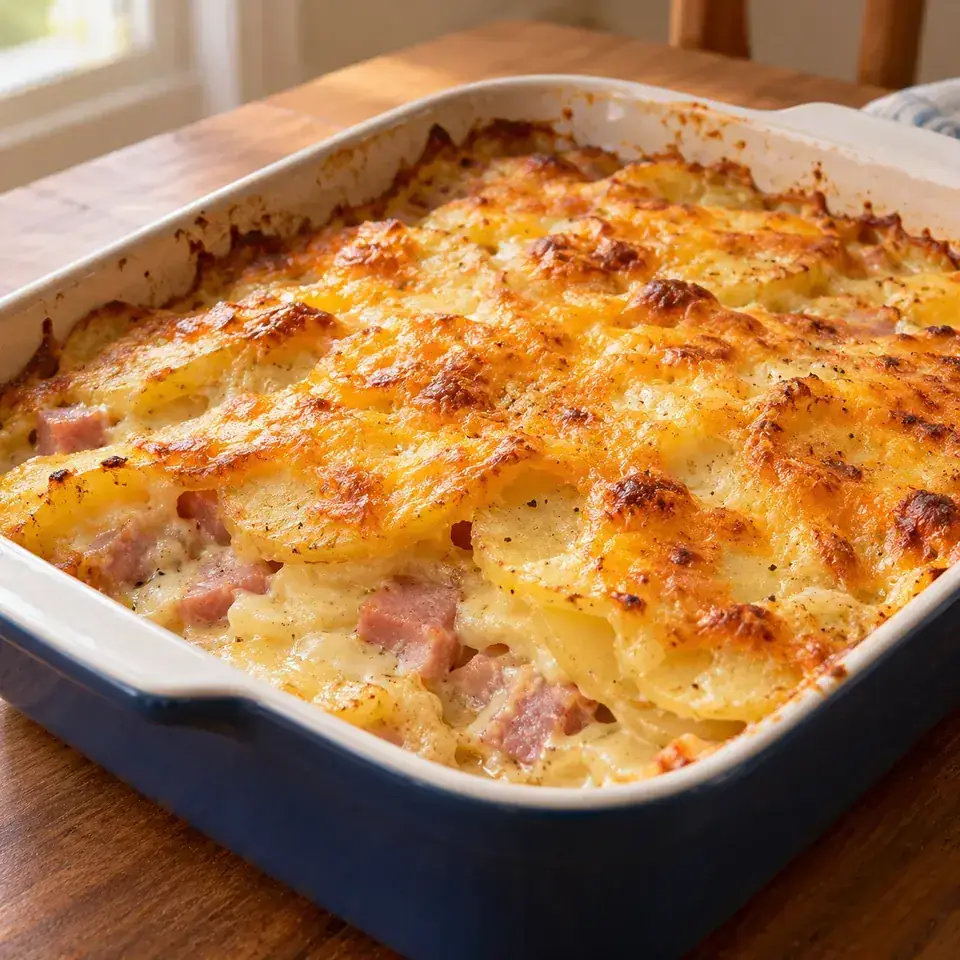 Scalloped Potatoes and Ham — serving inspiration