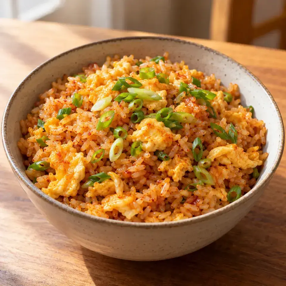 Scrambled Eggs with Rice — serving inspiration