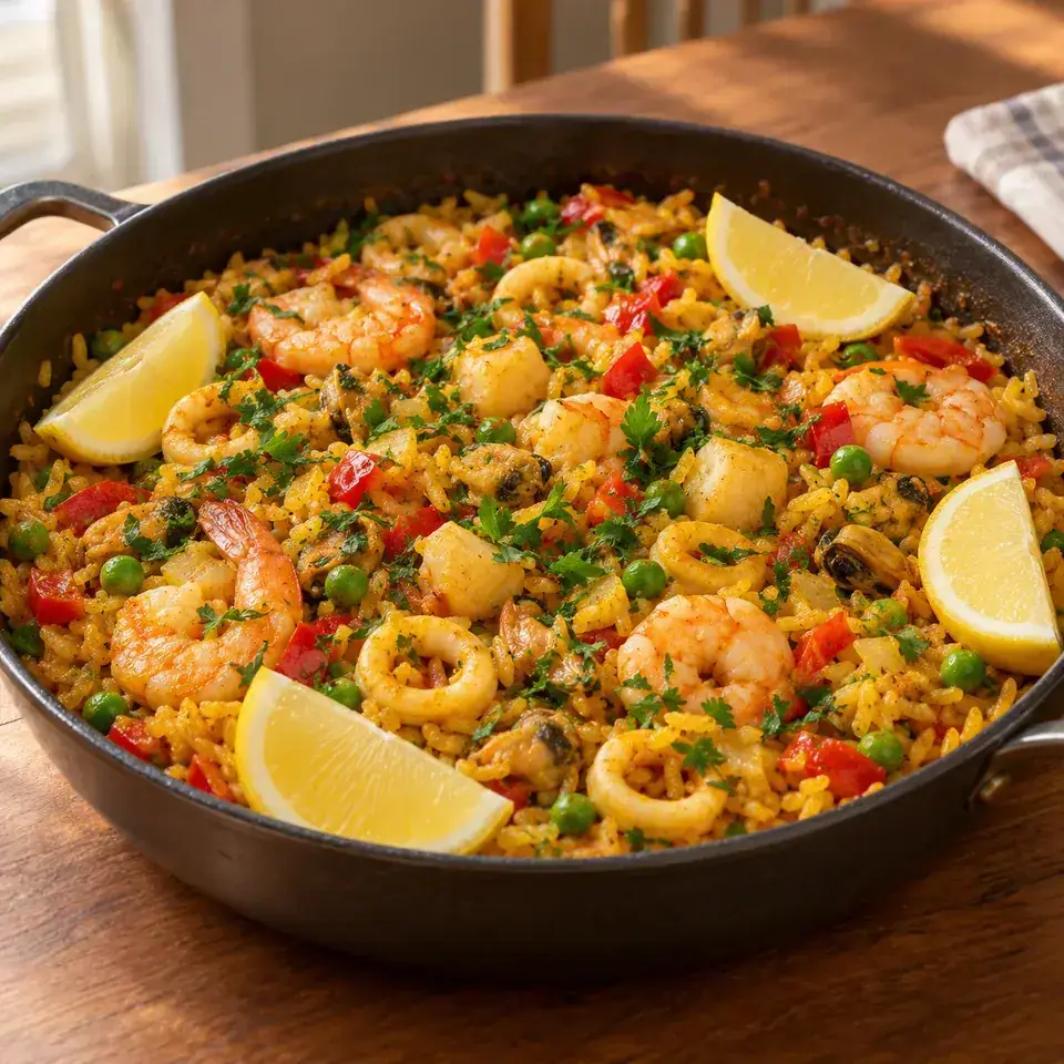 Seafood Rice Skillet — serving inspiration