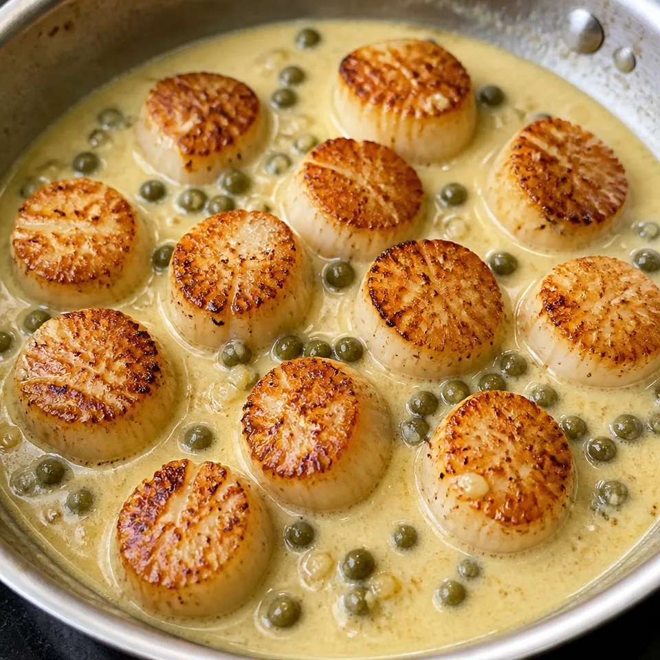 Seared Scallops with Creamy Lemon-Caper Sauce (30 Minutes, ONE-PAN) — serving inspiration