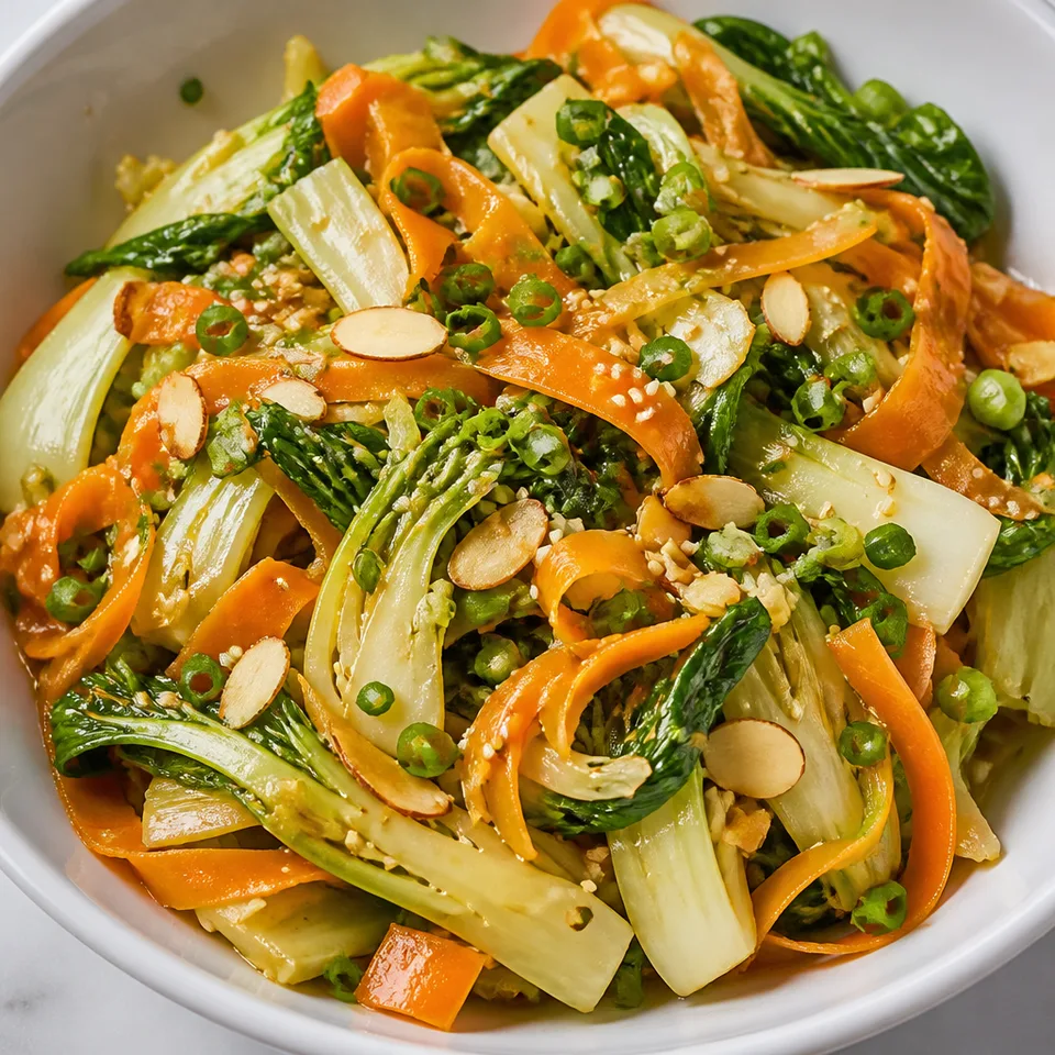 Sesame Bok Choy & Carrot Salad — serving inspiration