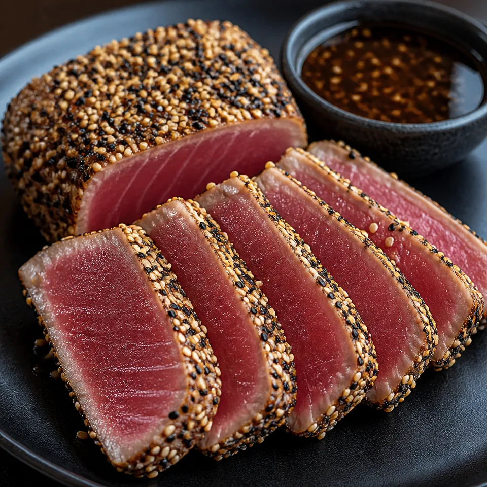 Sesame Crusted Tuna Steaks — serving inspiration