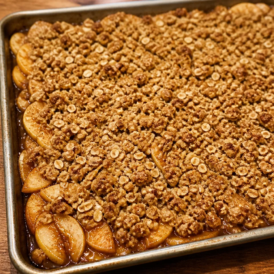 Sheet Pan Apple Crisp — serving inspiration