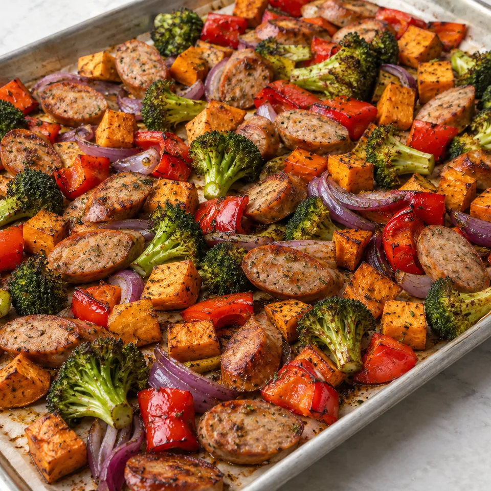 Sheet Pan Chicken Sausage Dinner — serving inspiration