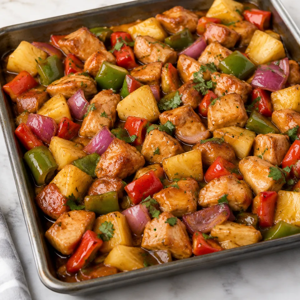 Sheet Pan Hawaiian Chicken — serving inspiration
