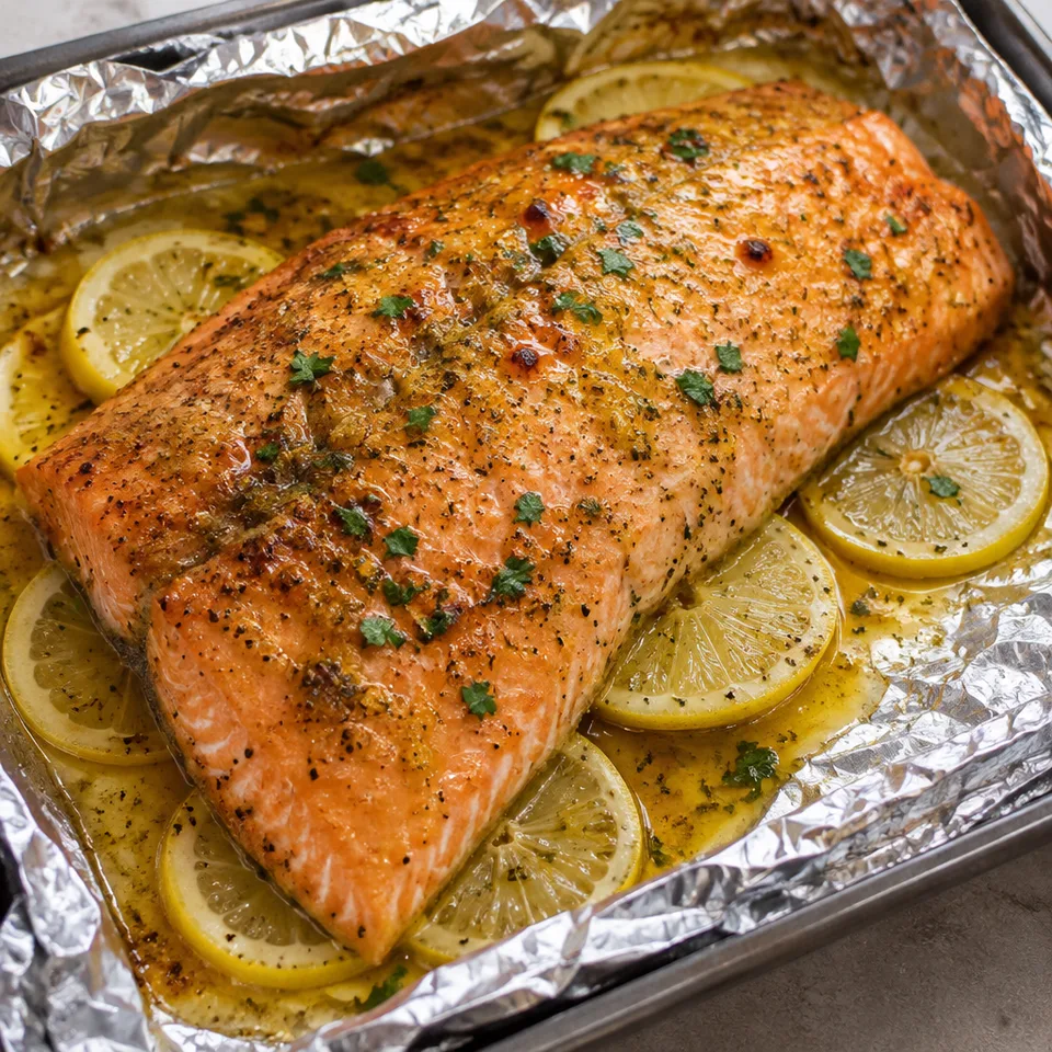 Sheet Pan Honey Lemon Salmon — serving inspiration