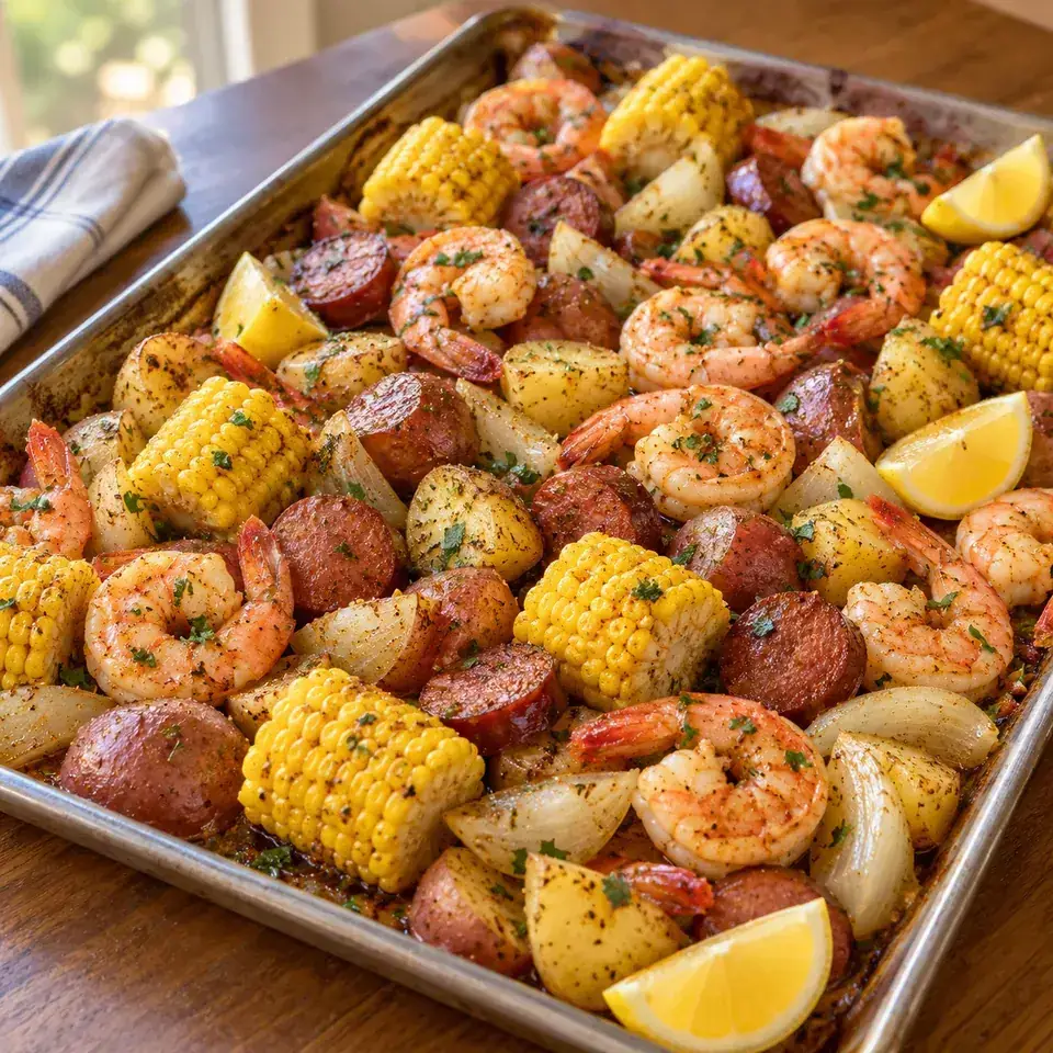 Sheet Pan Shrimp Boil — serving inspiration