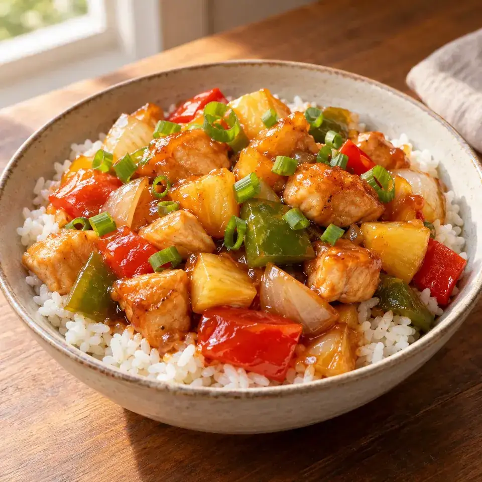 Sheet Pan Sweet and Sour Chicken — serving inspiration