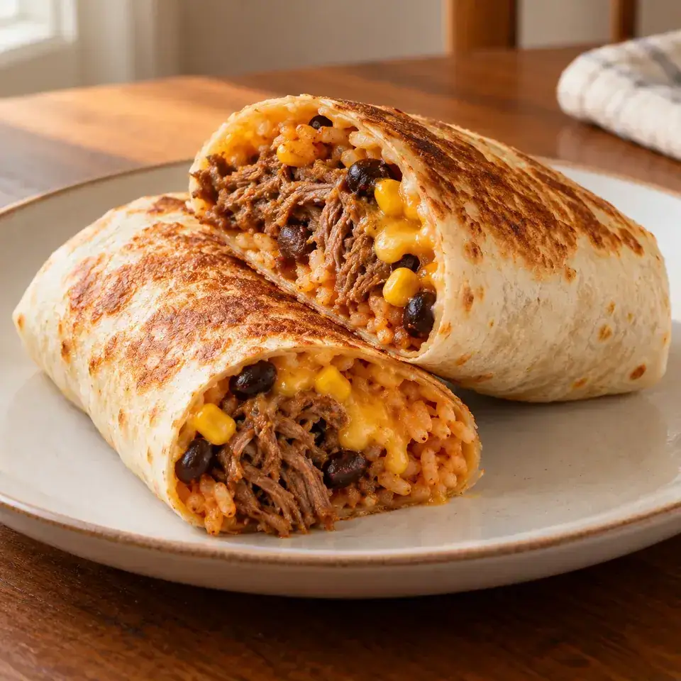Shredded Beef Burritos — serving inspiration