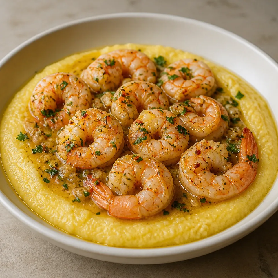 Shrimp and Polenta — serving inspiration