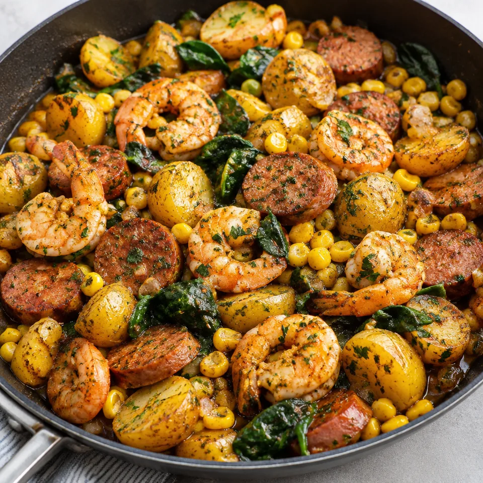 Shrimp Boil Skillet — serving inspiration