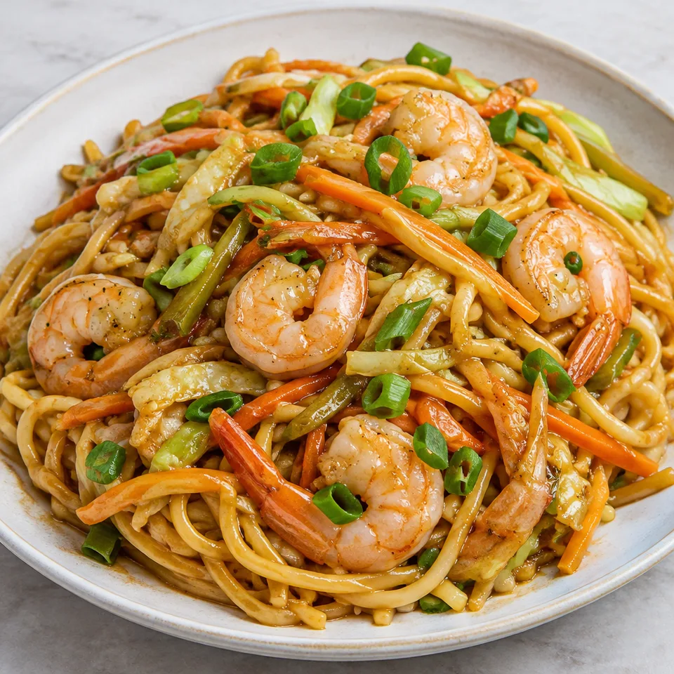 Shrimp Lo Mein — serving inspiration
