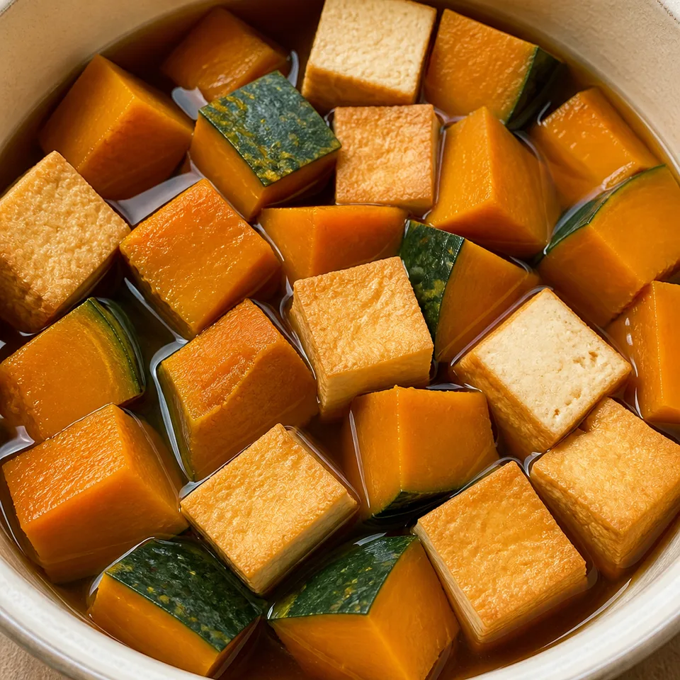 Simmered Kabocha (Kabocha no Nimono) — serving inspiration