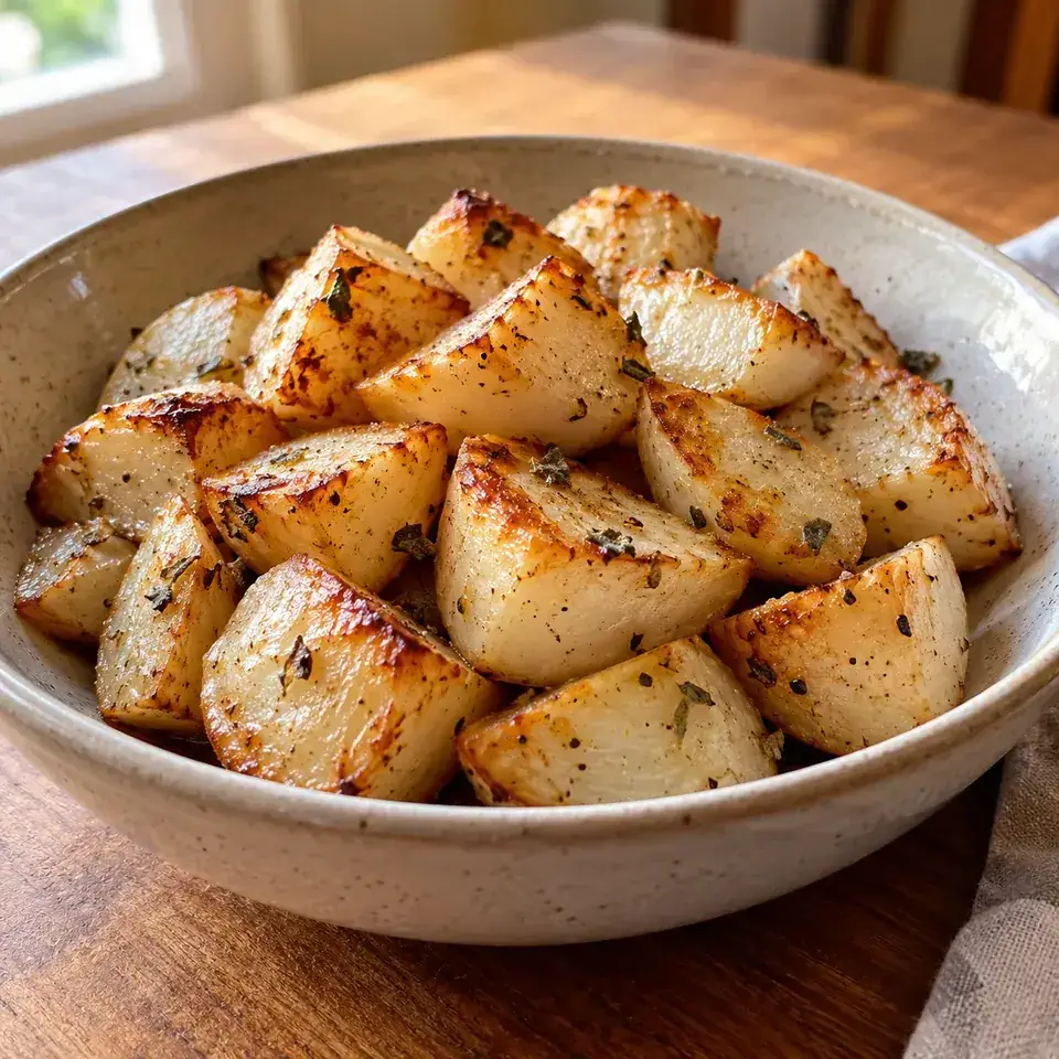 Simple Roasted Turnips — serving inspiration