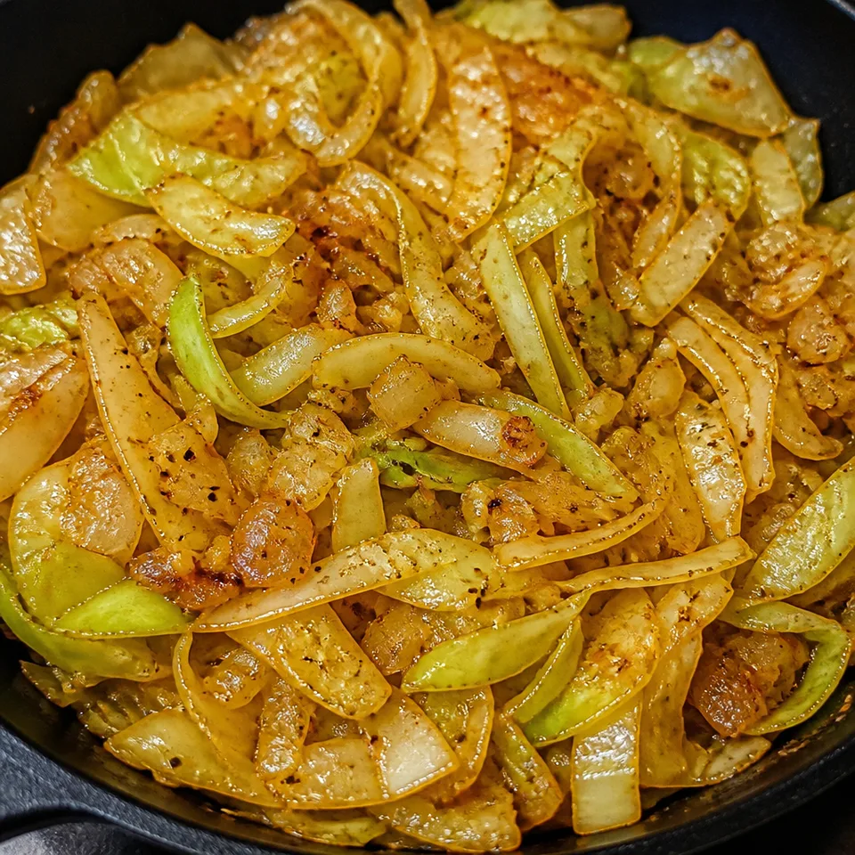 Simple Sautéed Cabbage — serving inspiration