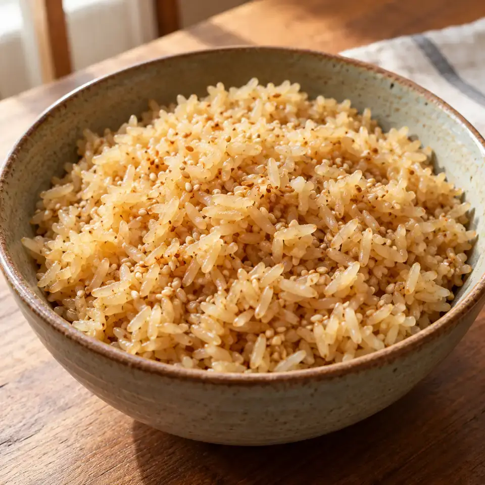 Simple Sesame Rice — serving inspiration