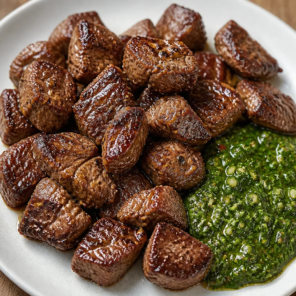 Sirloin Steak Tips (With Chimichurri!) — serving inspiration