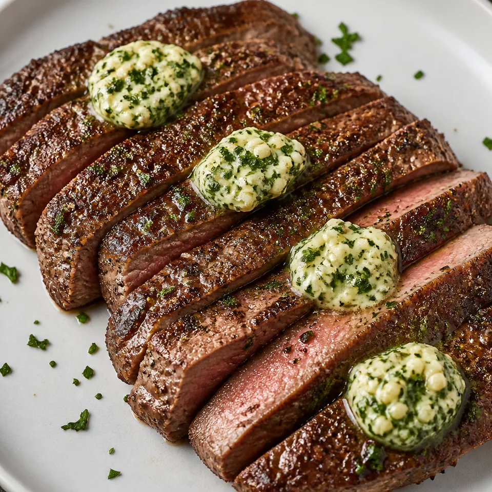 Sirloin Steak with Garlic Butter — serving inspiration