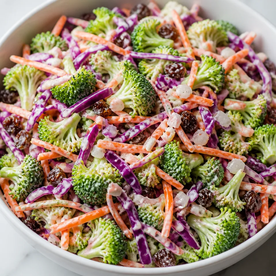 Skinny Broccoli Slaw — serving inspiration