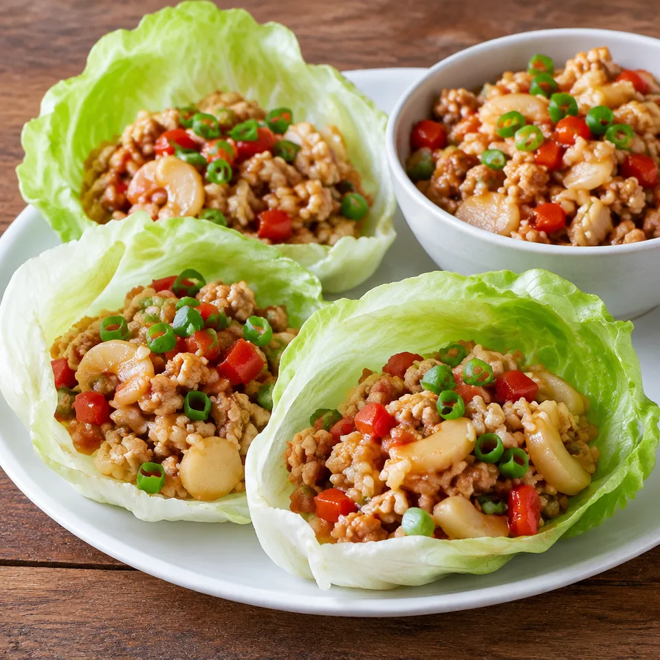 Slow Cooker Asian Chicken Lettuce Wraps — serving inspiration