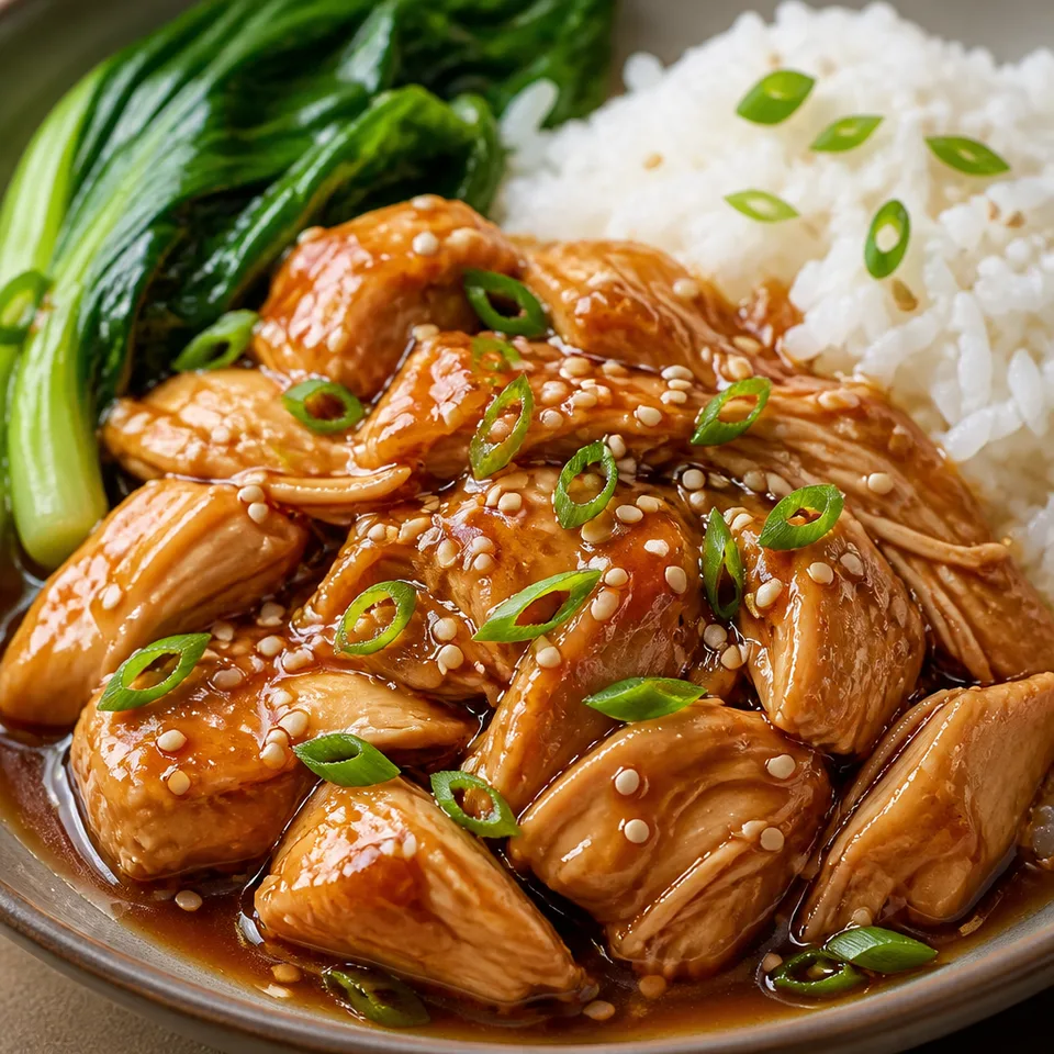 Slow Cooker Asian Glazed Chicken — serving inspiration