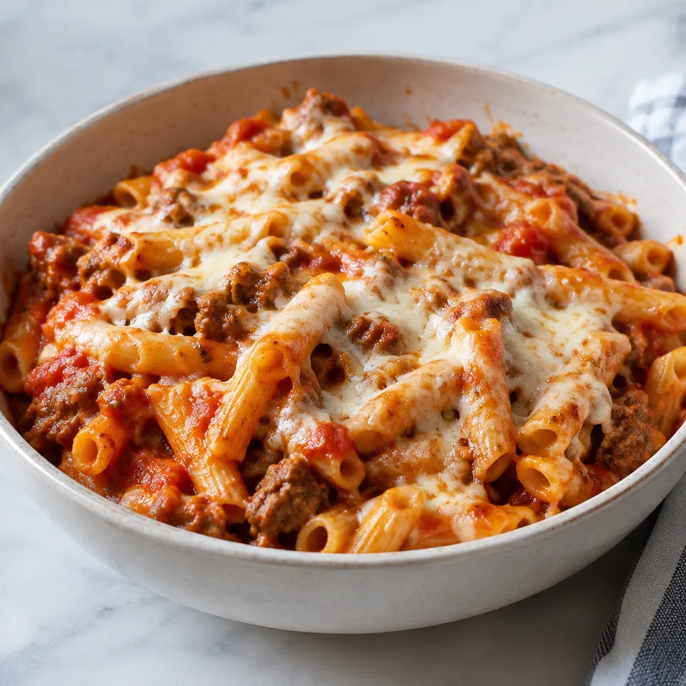 Slow Cooker Baked Ziti — serving inspiration