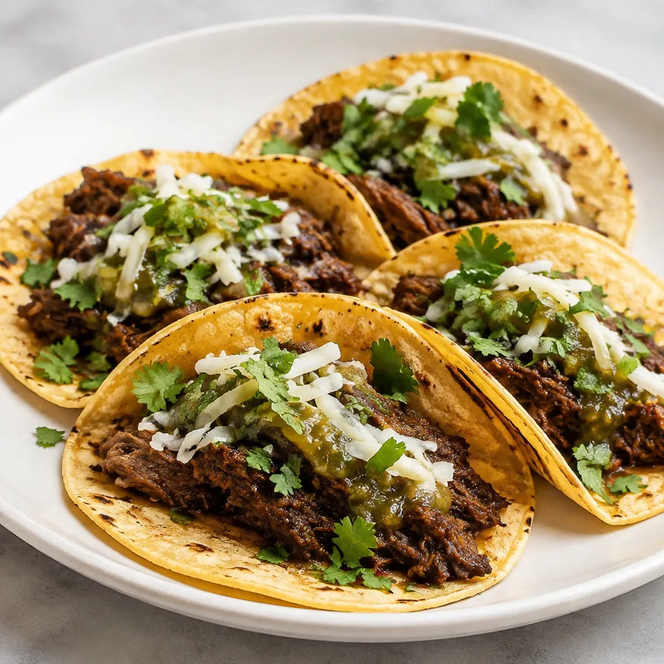Slow Cooker Barbacoa Street Tacos — serving inspiration