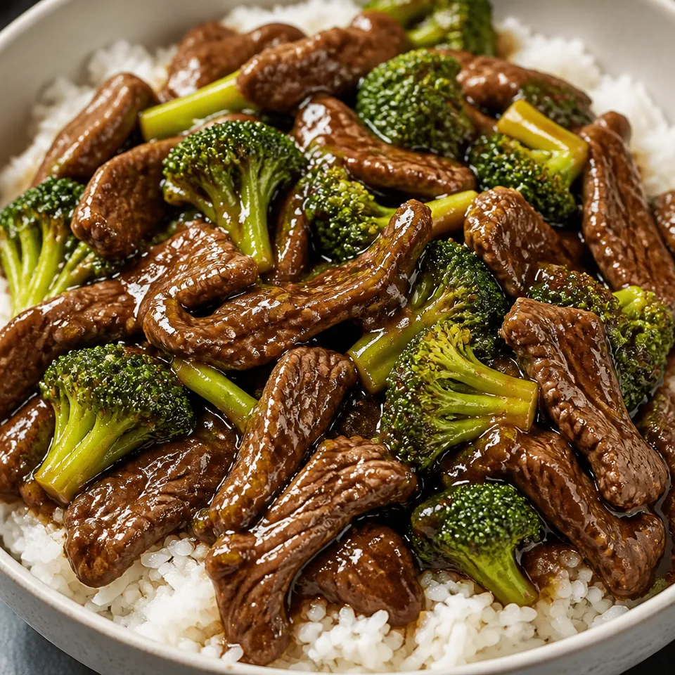 Slow Cooker Beef and Broccoli Recipe — serving inspiration