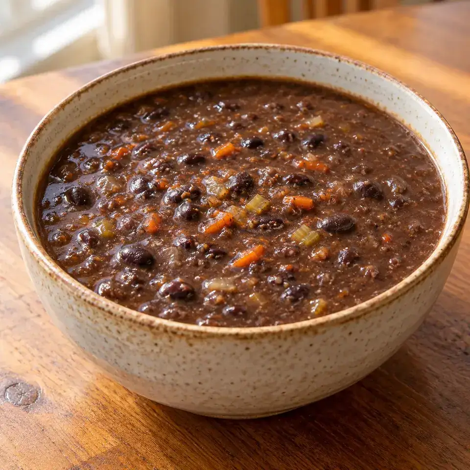 Slow Cooker Black Bean Soup — serving inspiration