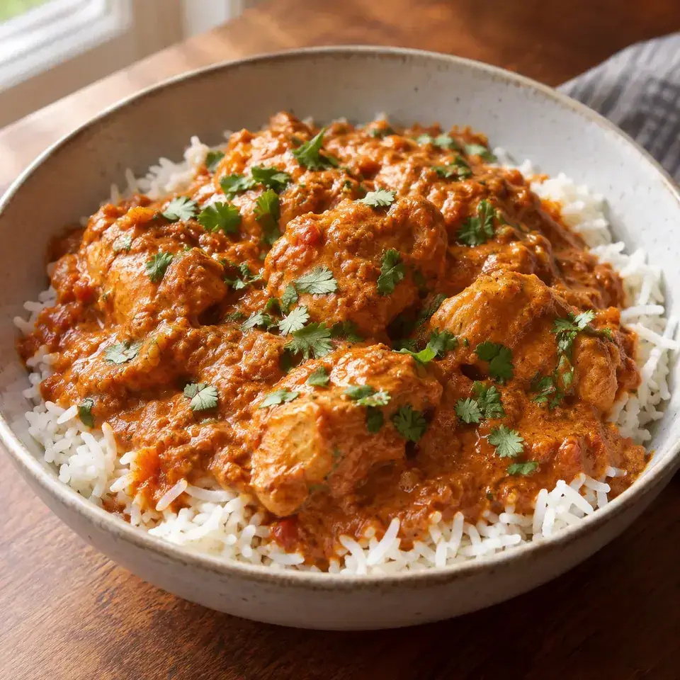 Slow Cooker Butter Chicken — serving inspiration