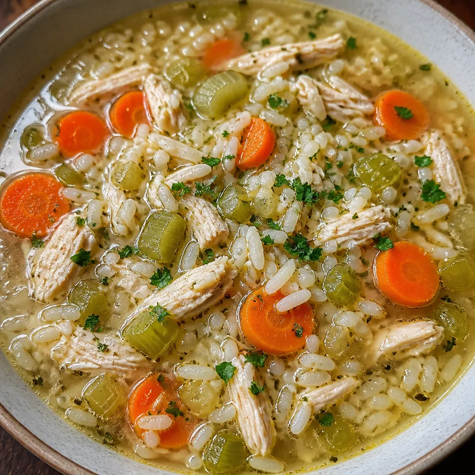 Slow Cooker Chicken and Rice Soup — serving inspiration