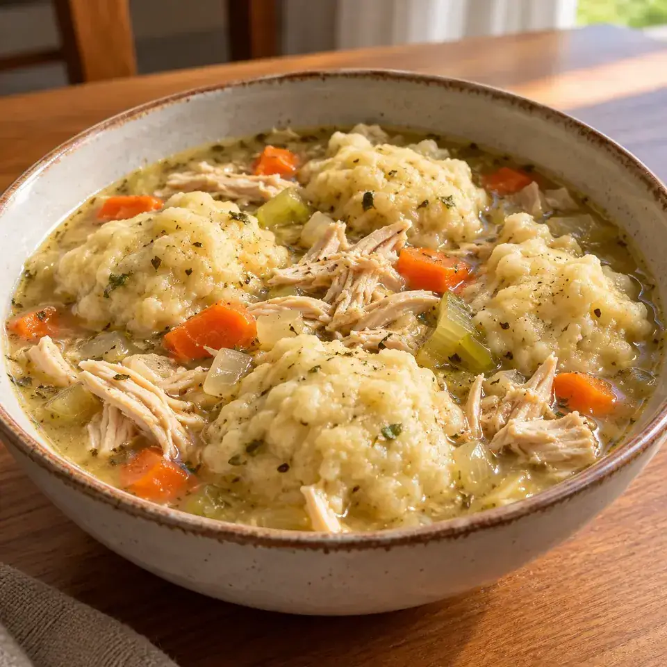 Slow Cooker Chicken & Dumplings — serving inspiration