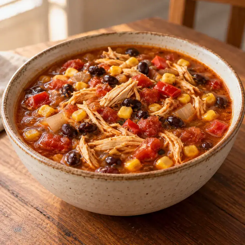 Slow Cooker Chicken Enchilada Soup — serving inspiration