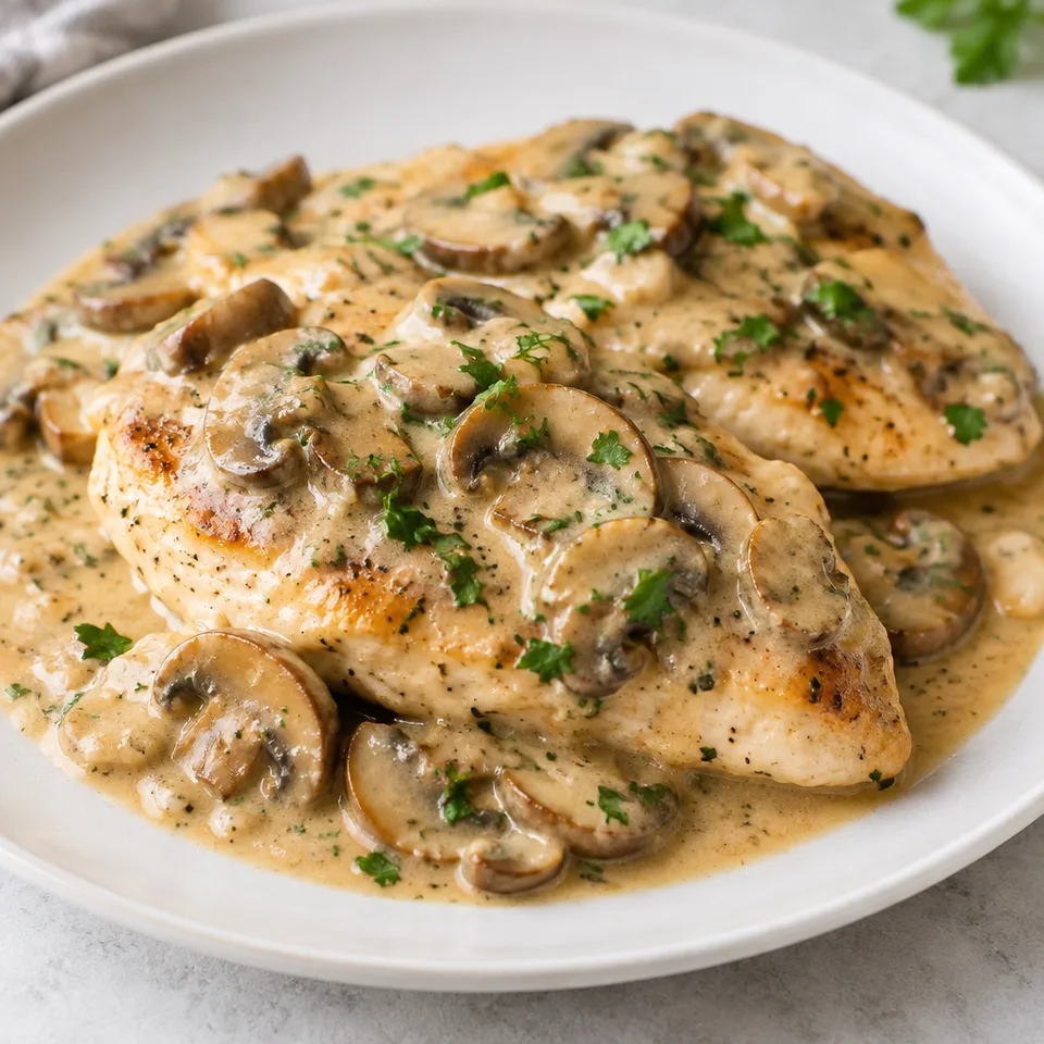 Slow Cooker Chicken Marsala — serving inspiration