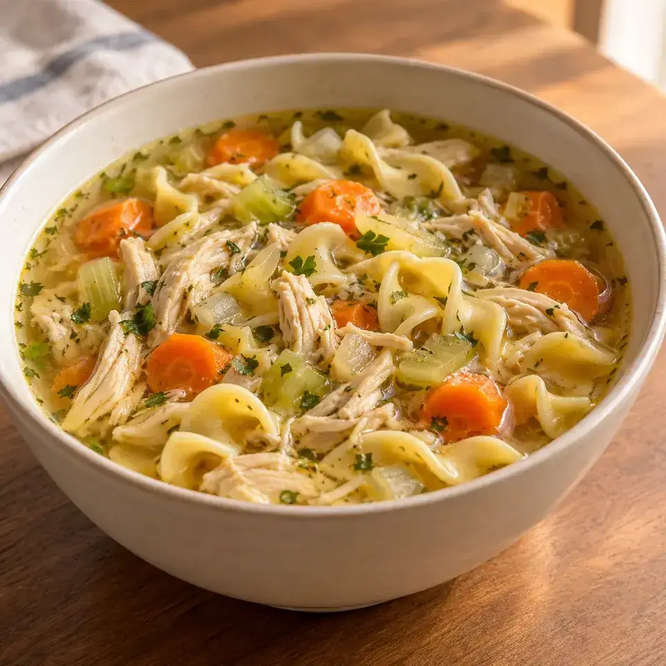 Slow Cooker Chicken Noodle Soup — serving inspiration
