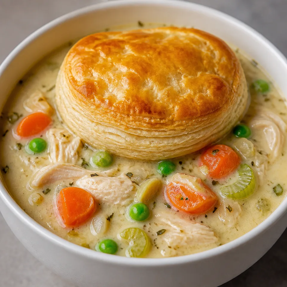 Slow Cooker Chicken Pot Pie Soup {Freezer Meal Friendly} — serving inspiration