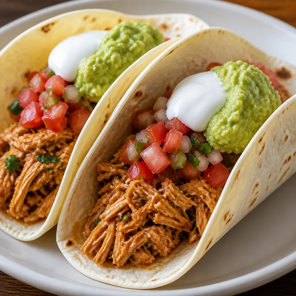 Slow Cooker Chicken Tacos — serving inspiration