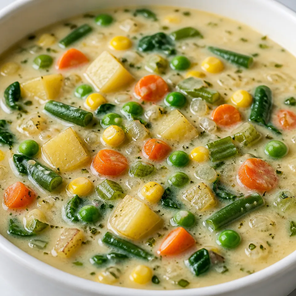 Slow Cooker Creamy Vegetable Soup — serving inspiration