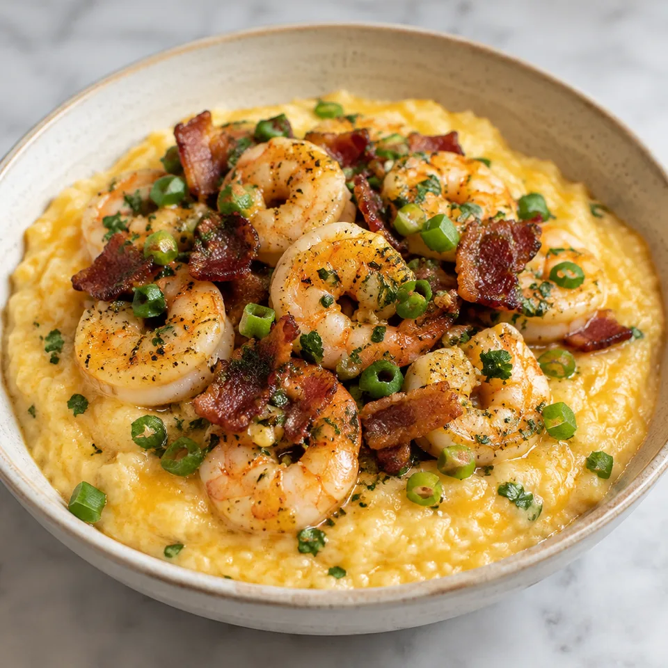 Slow Cooker Grits and Shrimp — serving inspiration