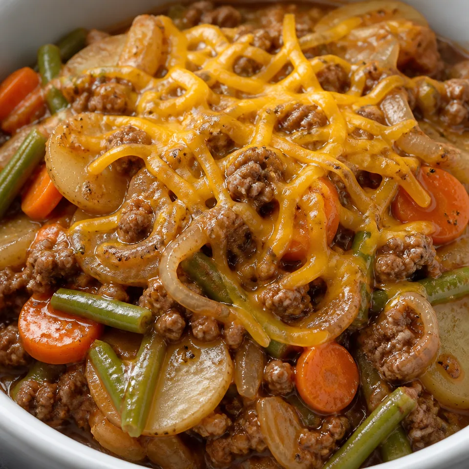 Slow Cooker Ground Beef Hobo Dinner Recipe — serving inspiration